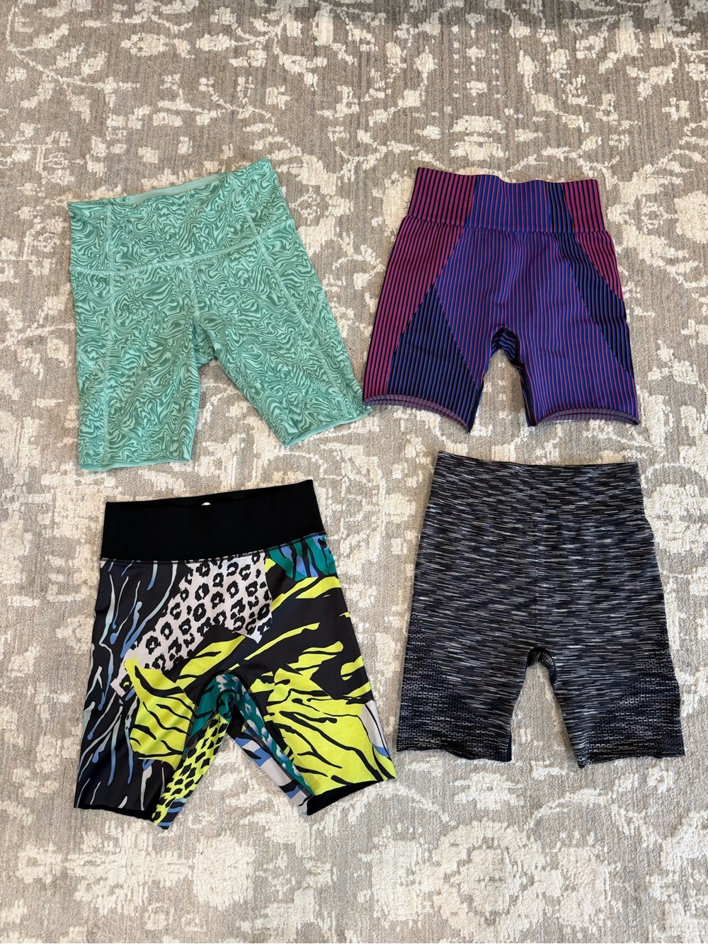 XS Under Armour and Mixed Brand Athletic Biker Shorts Bundle 4 pairs